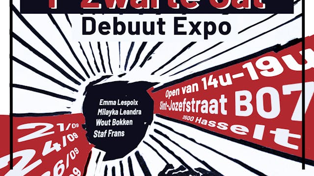 Debuut expo: T' Zwarte Gat (Officiële poster)