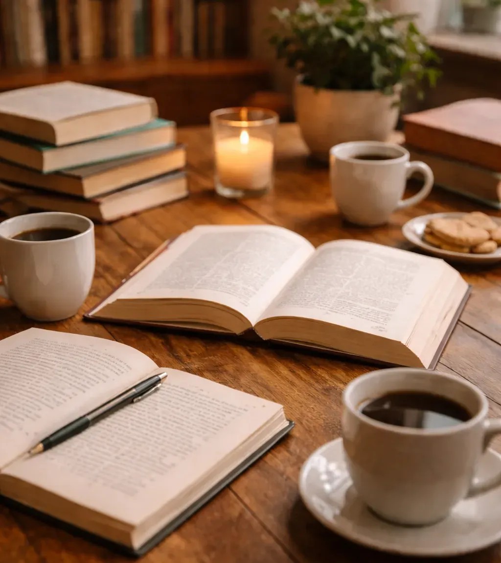 Boeken en koffie