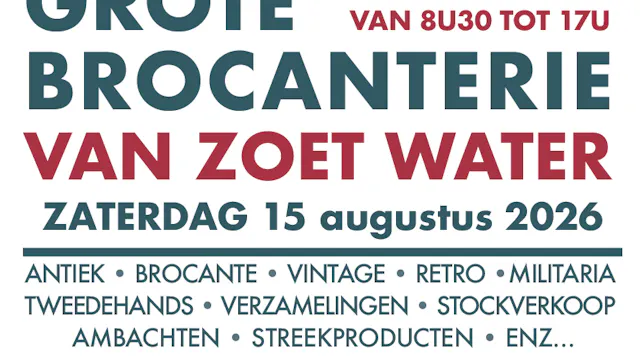 GROTE BROCANTERIE VAN ZOET WATER - OUD-HEVERLEE