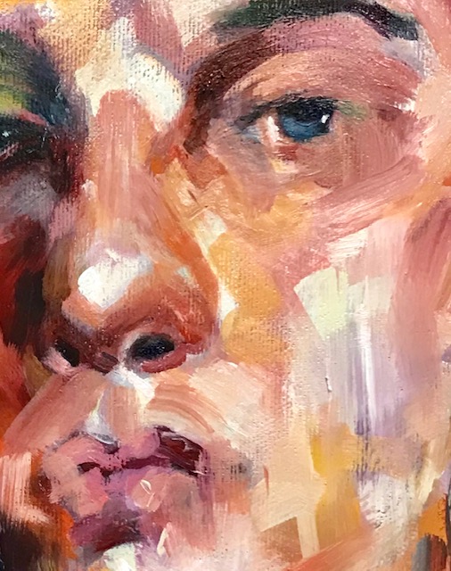 Detail schilderij Carla Declercq