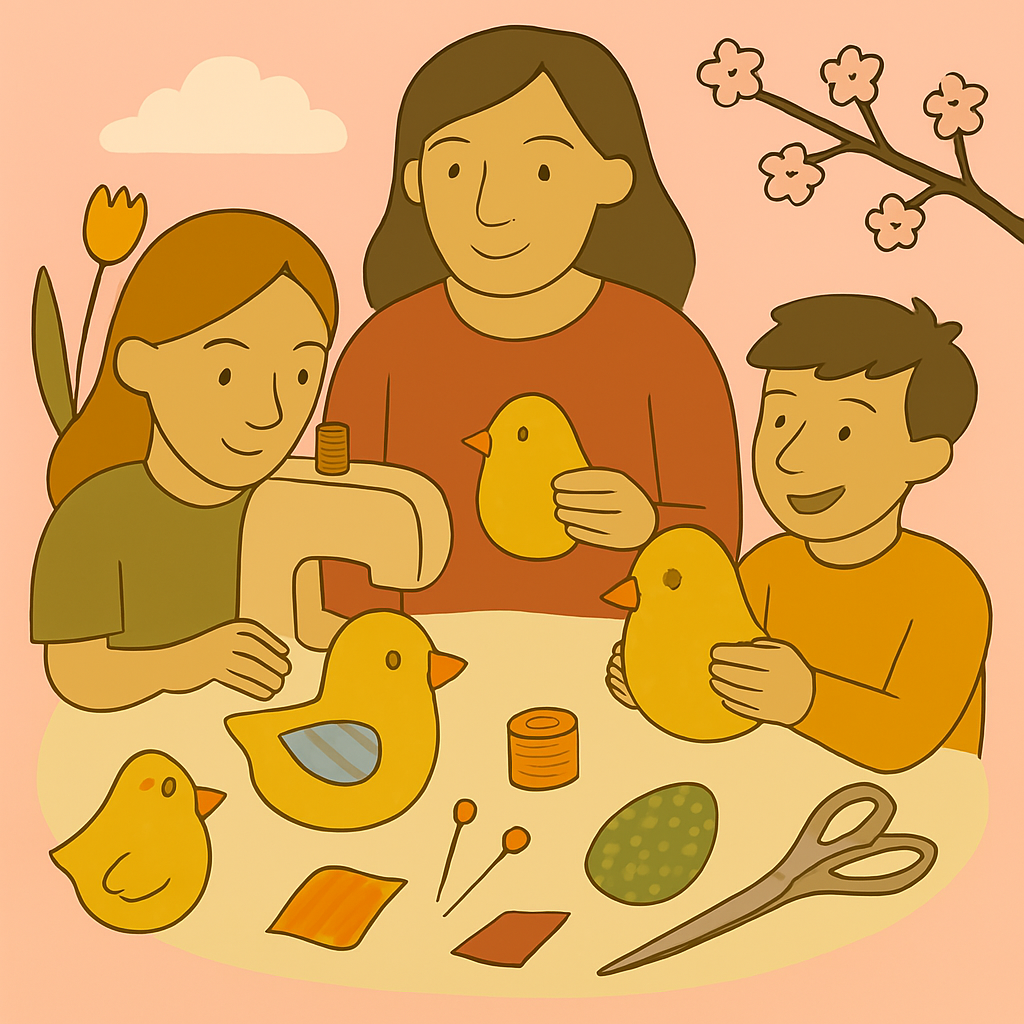 Paasdecoratie - kuikentjes