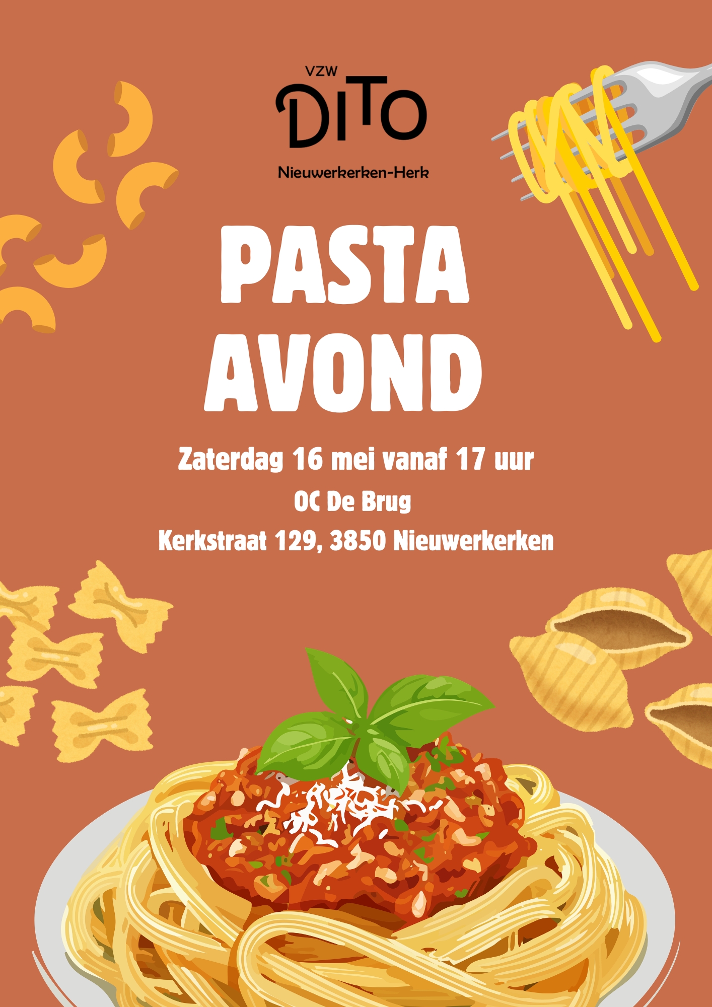 Flyer pasta-avond