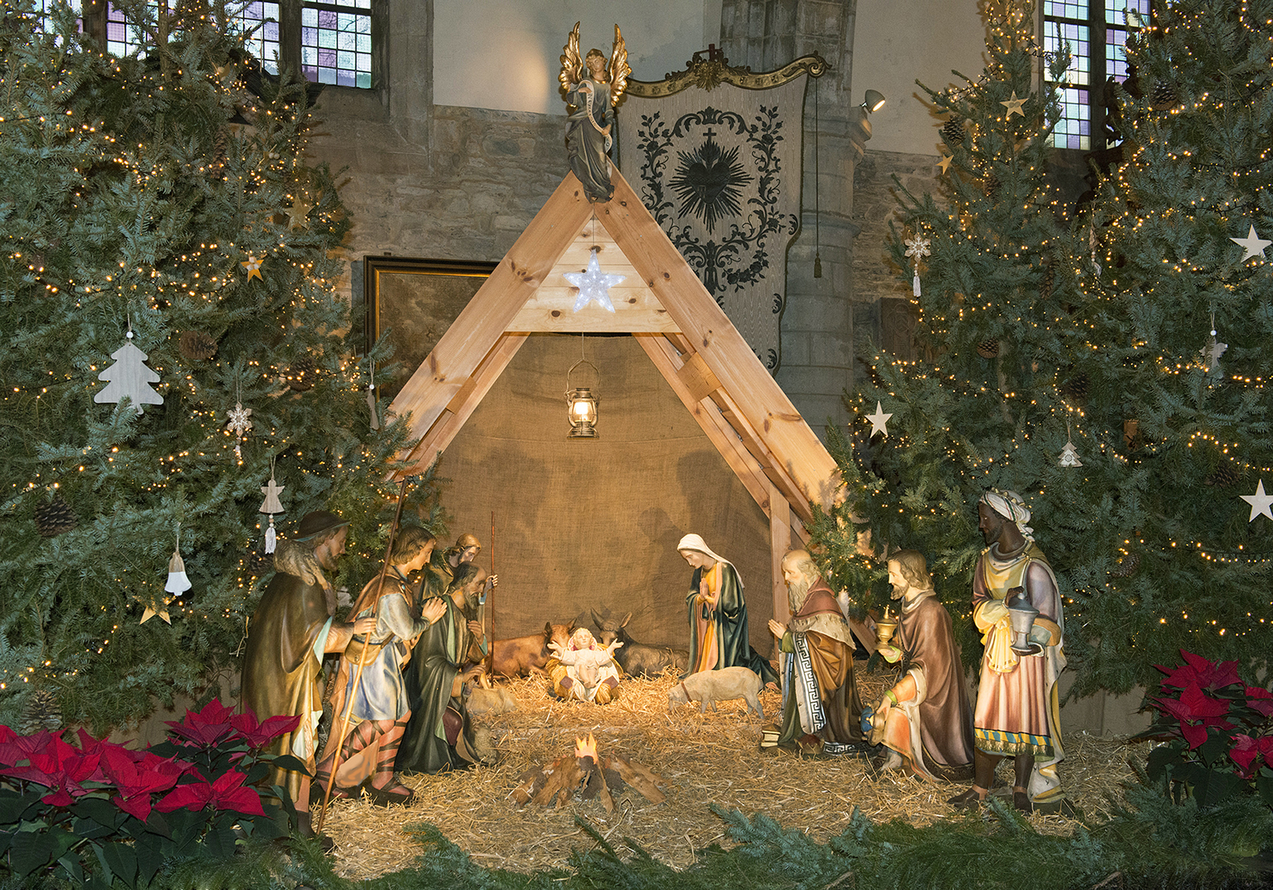Kerststal in de Onze-Lieve-Vrouwekerk