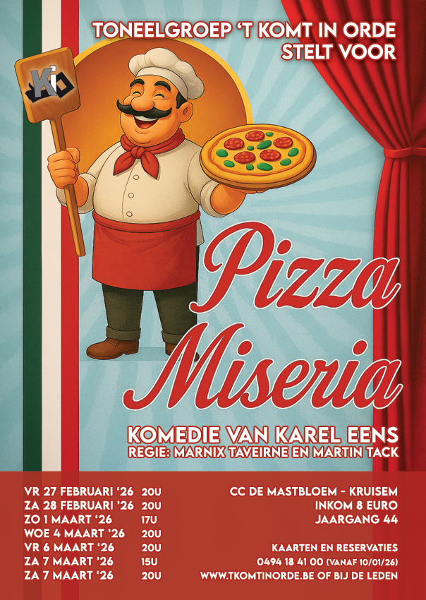 Affiche Pizza Miseria