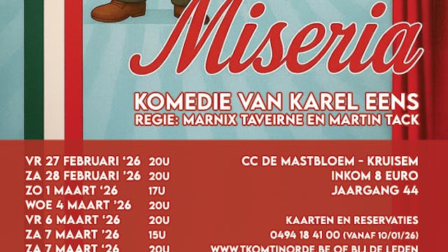 Affiche Pizza Miseria