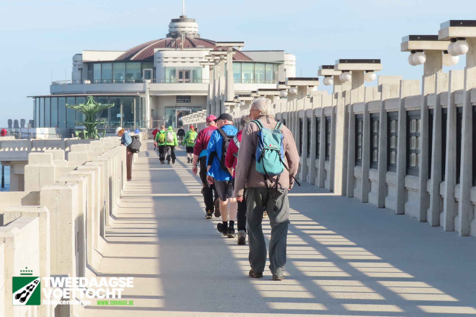wandelen op de pier