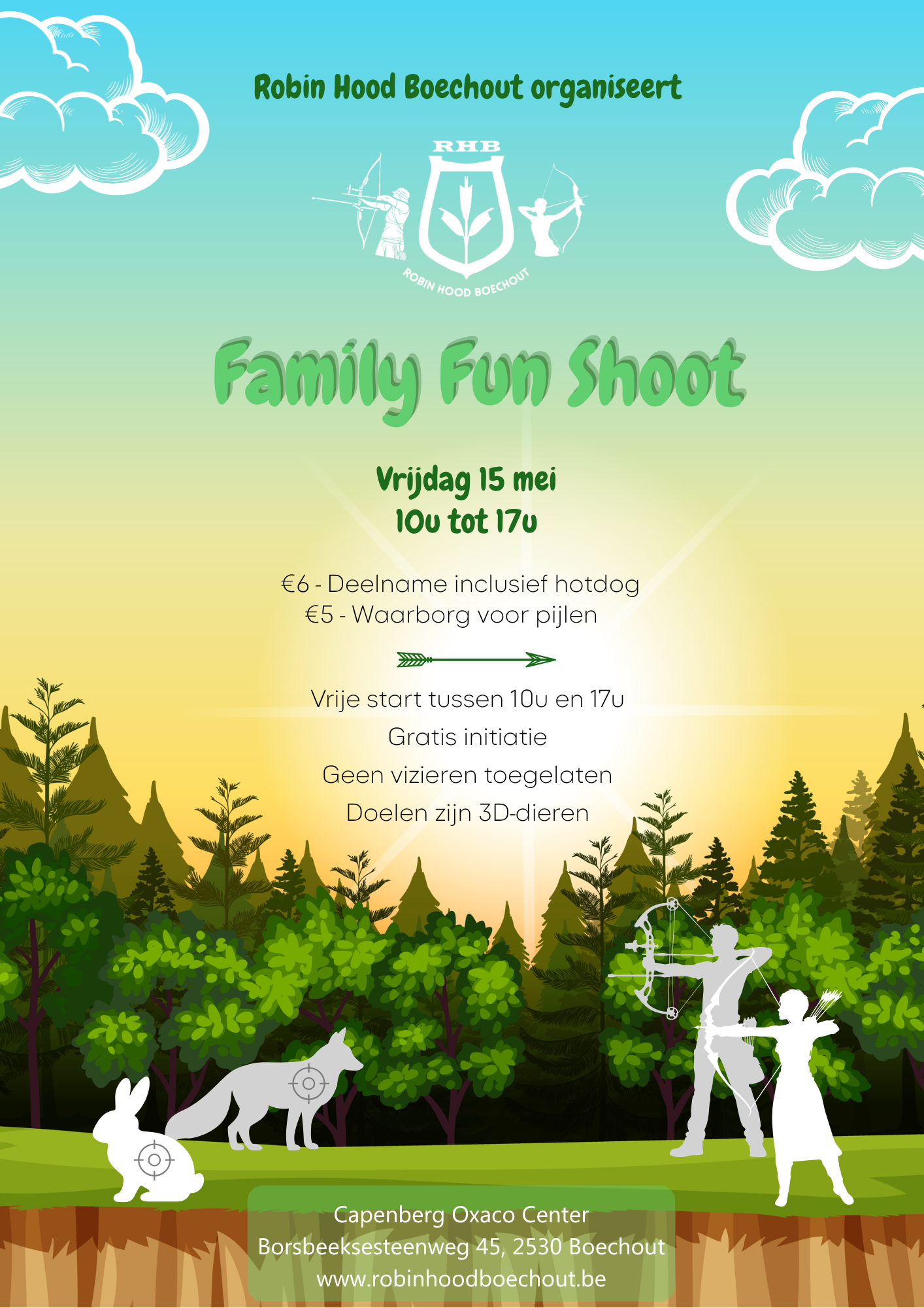 Family Fun Shoot. Boogschieten op een avontuurlijke manier voor het hele gezin!