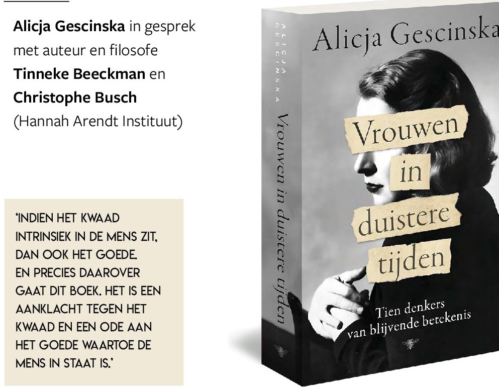 Boekvoorstelling Alicja Gescinska: Vrouwen in duistere tijden