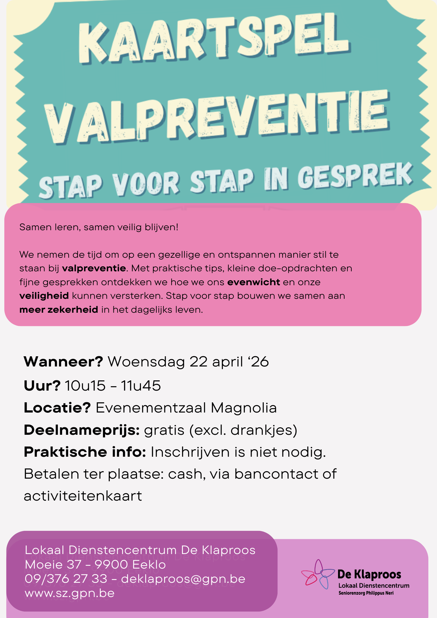 Stap voor stap in gesprek