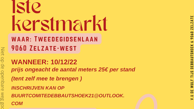 1ste kerstmarkt zelzate west
