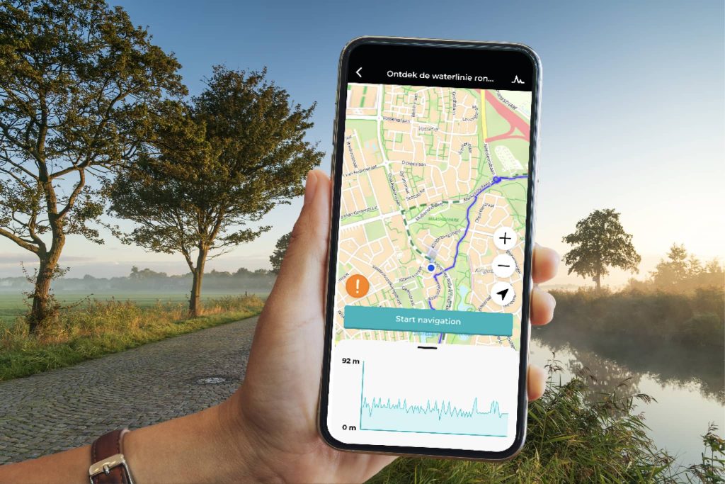 Wandel- en fietsapp