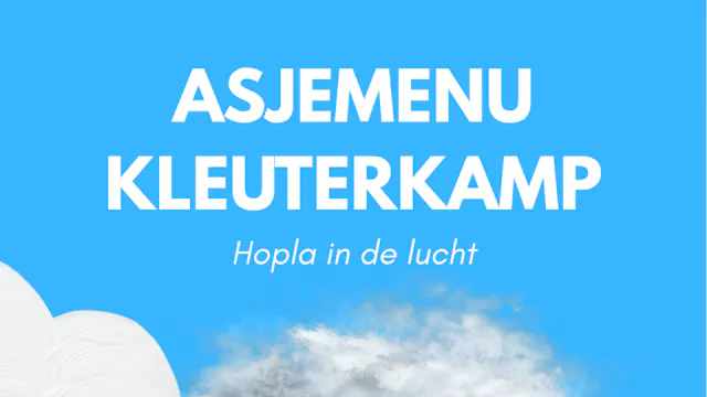 KLEUTERKAMP HOPLA IN DE LUCHT