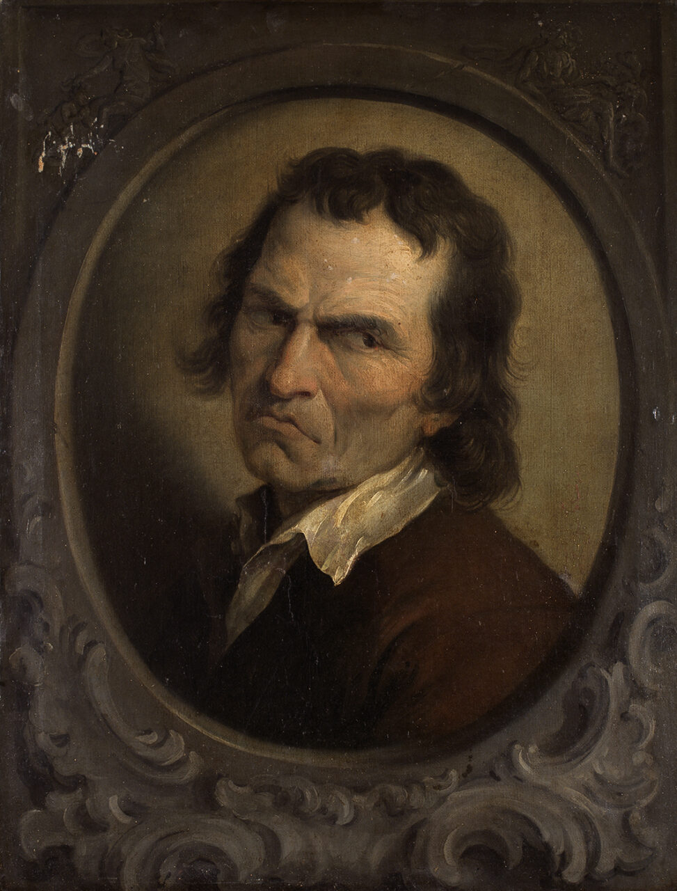 Ernest Joseph Bailly, De minachting van de haat (expressiekop), circa 1792. MSK Gent