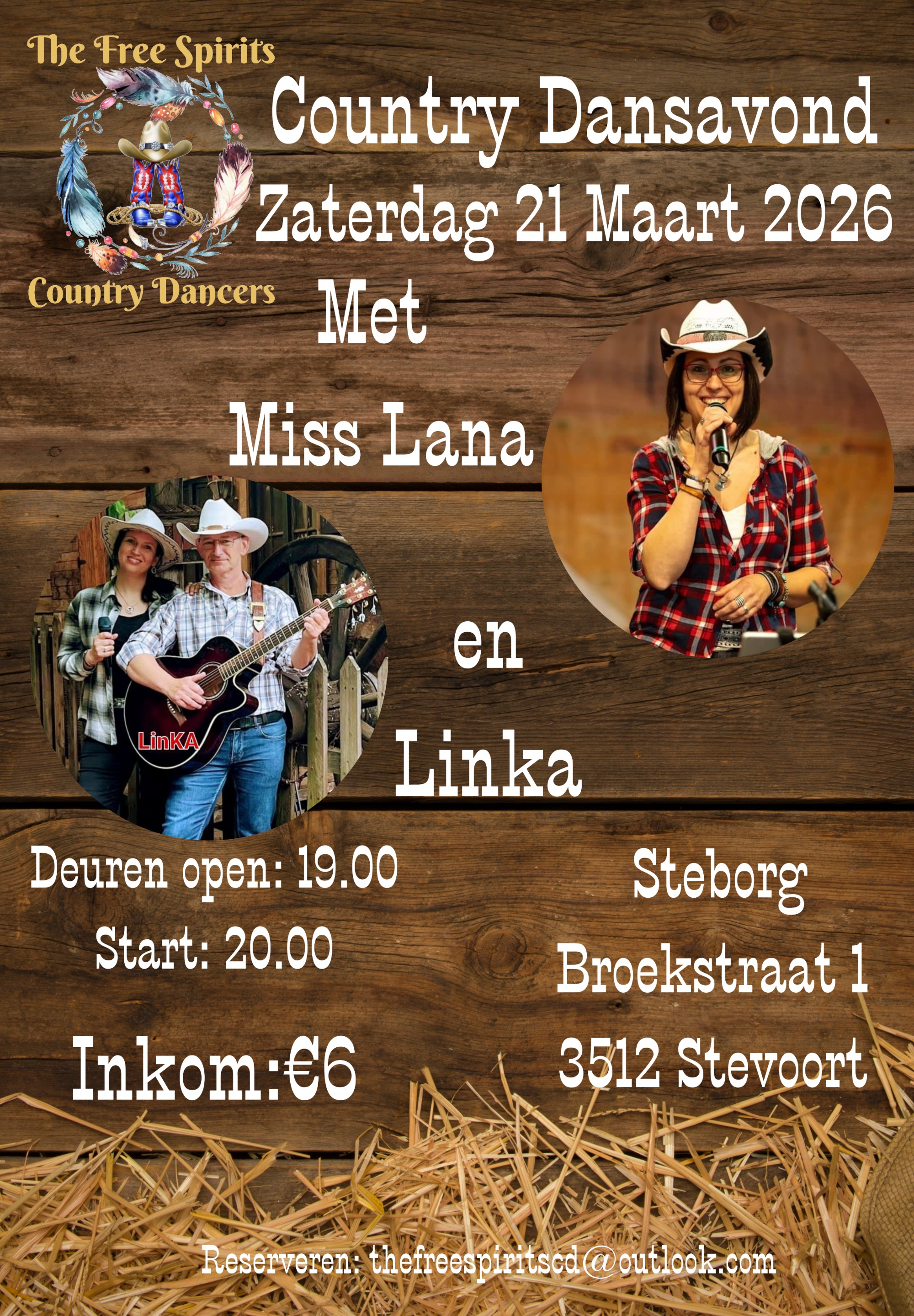 Country Dansavond 21-03-26