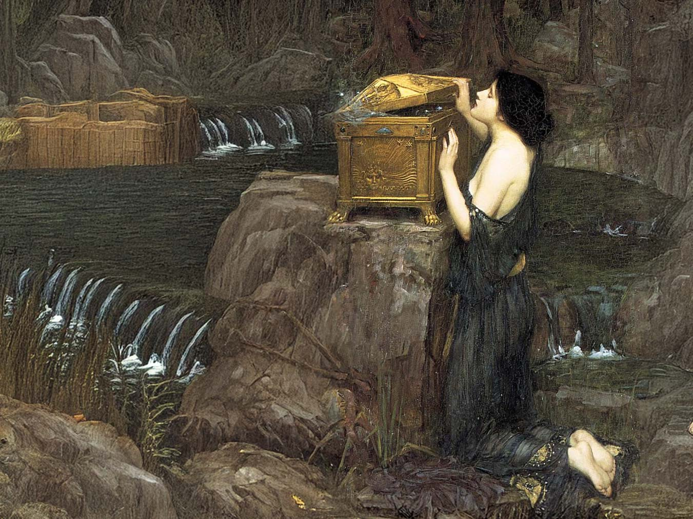 Griekse kring: Hesiodus - Alain Debbaut (beeld   John William Waterhouse)