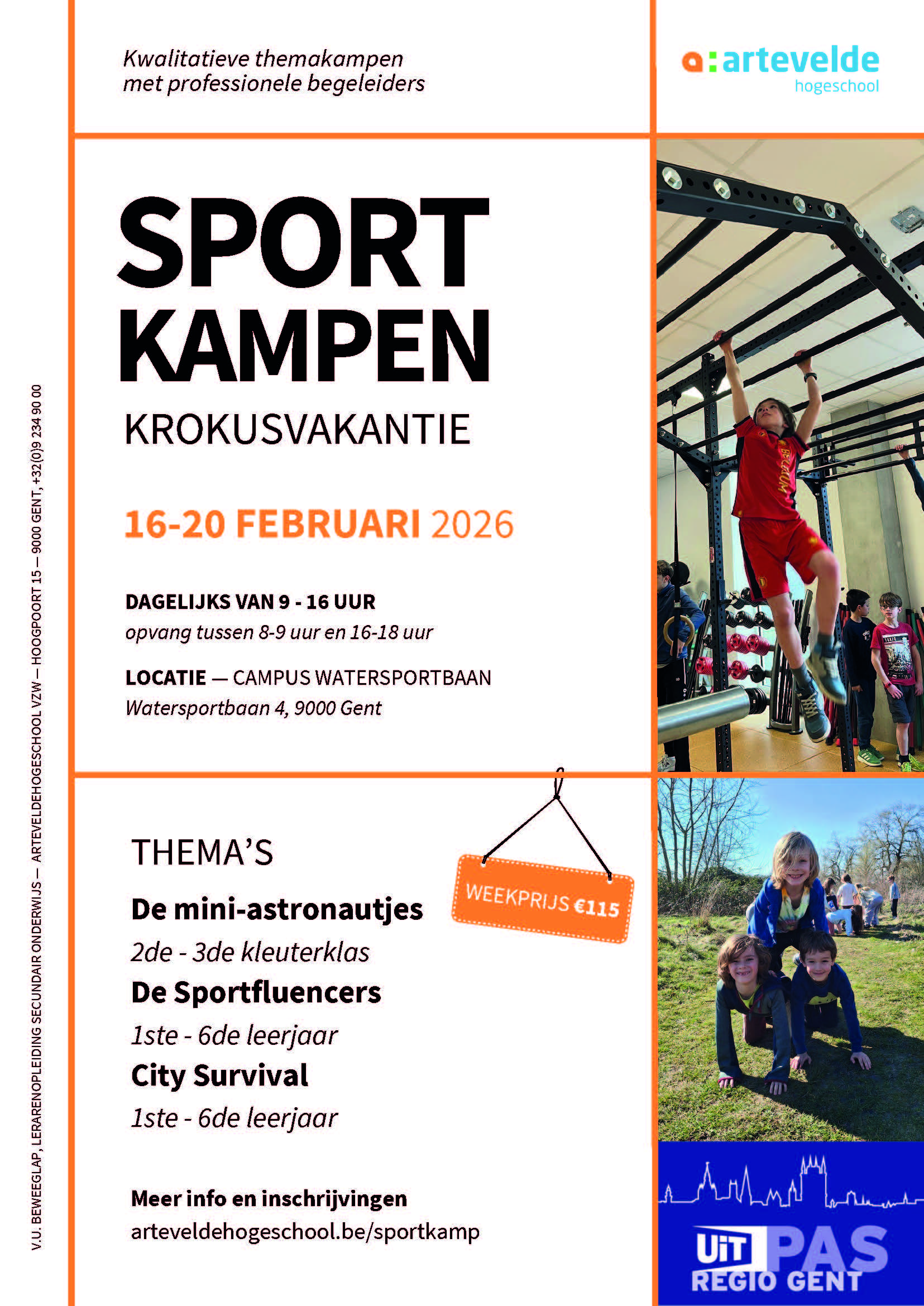 Flyer krokuskampen Arteveldehogeschool