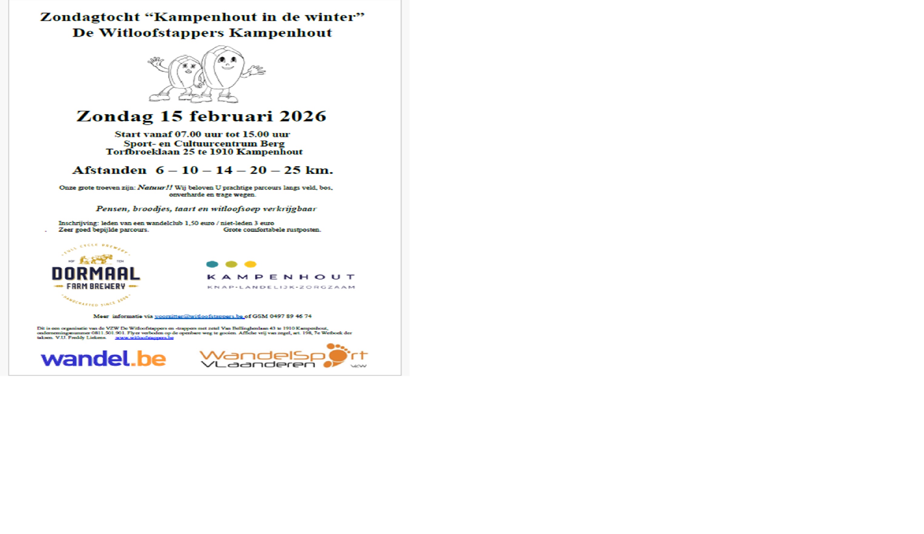 Flyer Wintertocht De Witloofstappers