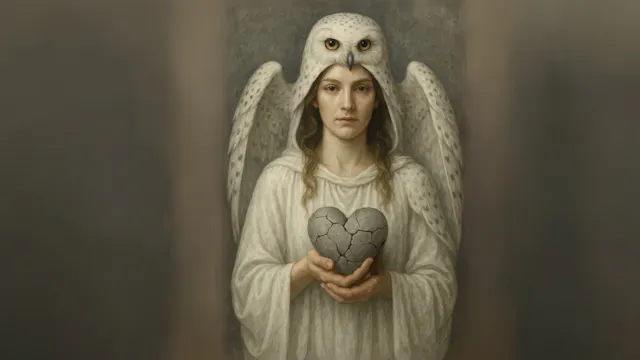 Een sneeuwwit vogeltje