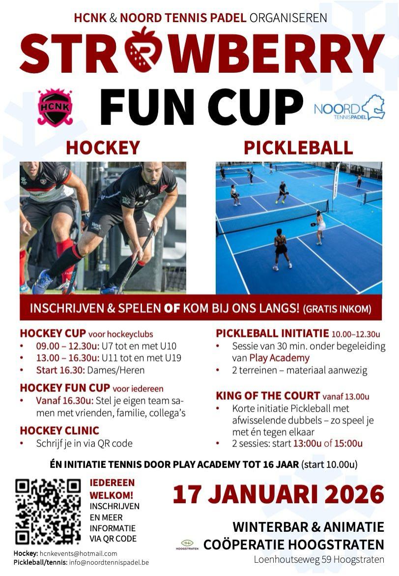 Op 17 januari 2026 in De Coöperatie Hoogstraten! Kom kennismaken met hockey en pickleball. Of je wilt meespelen of gewoon kijken: iedereen is welkom voor een sportieve, gezellige dag vol plezier!  #Hoogstraten #Sportendag