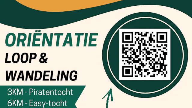 Doe mee aan de oriëntatieloop & wandeling in Sint-Pieters-Leeuw! Kies uit 3, 6 of 10 km. Zaterdag 25 april van 12u tot 17u. Voorverkoop €5, aan de kassa €7. Scan de QR-code en schrijf je in voor dit sportieve avontuur!