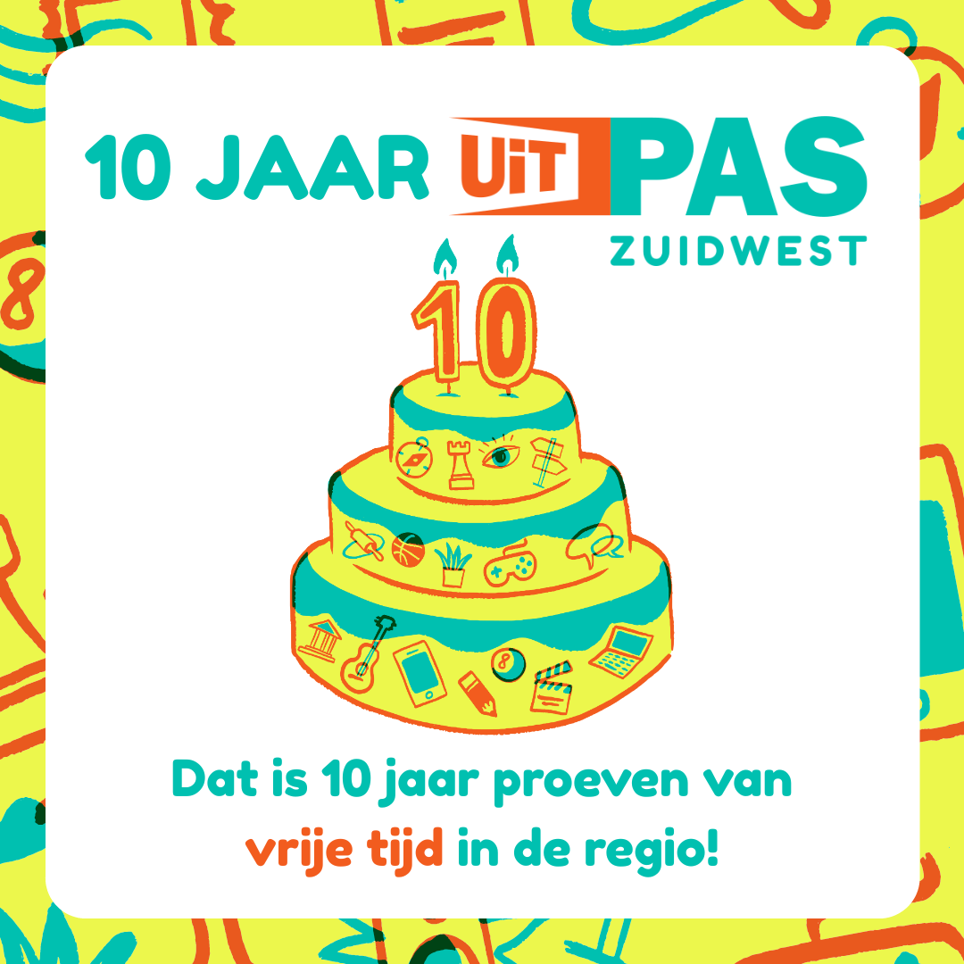 Campagnebeeld 10 jaar UiTPAS Zuidwest