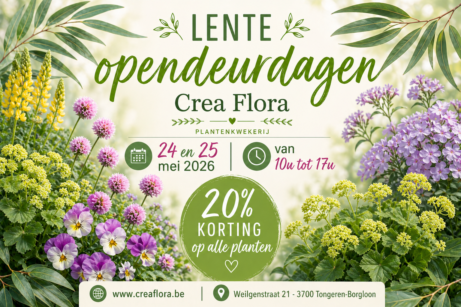 Lente Opendeurdagen Crea Flora plantenkwekerij