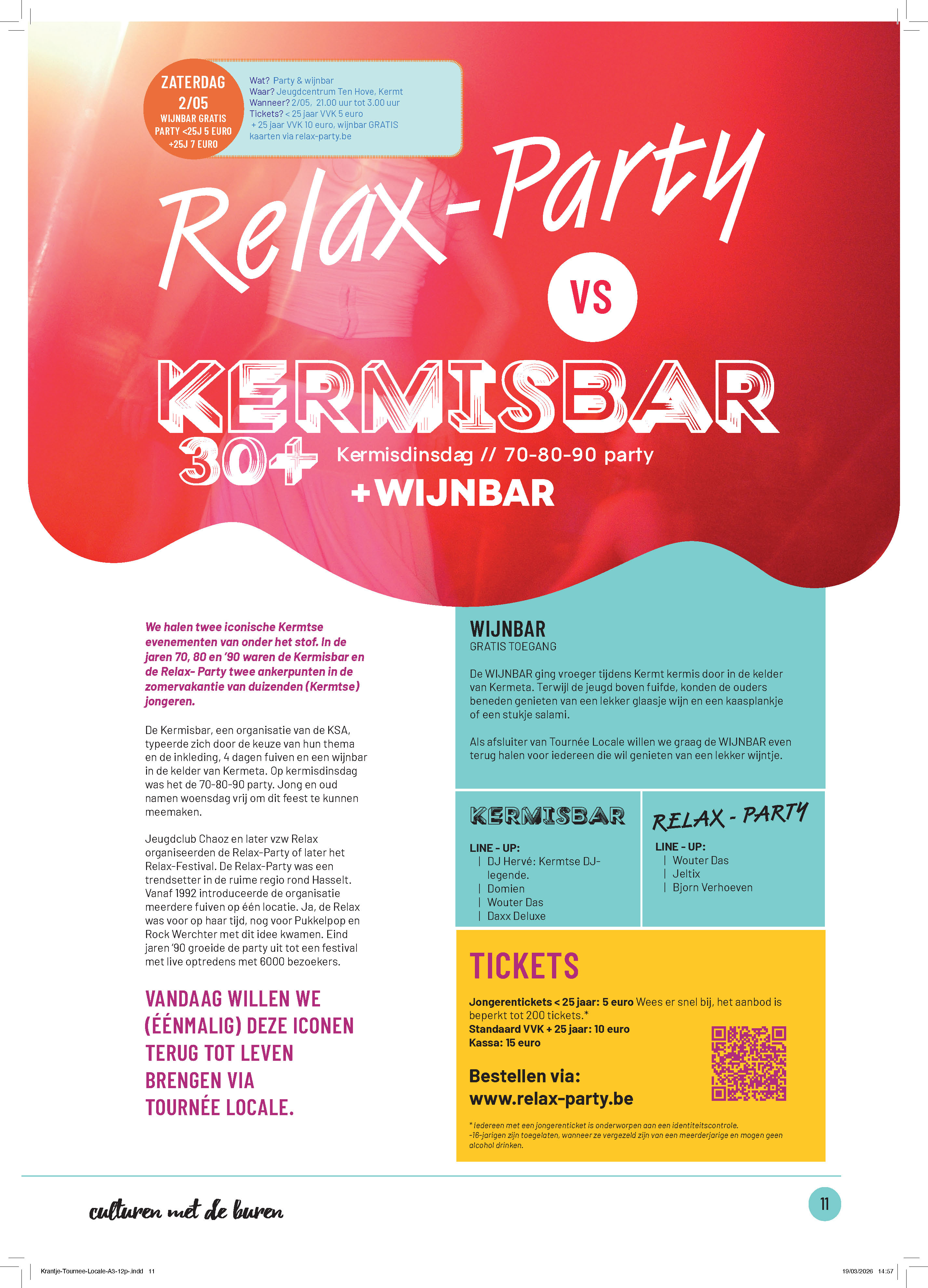 Tournée Locale - RELAX PARTY