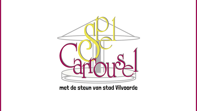 Logo Spelcarrousel met steun van Vilvoorde