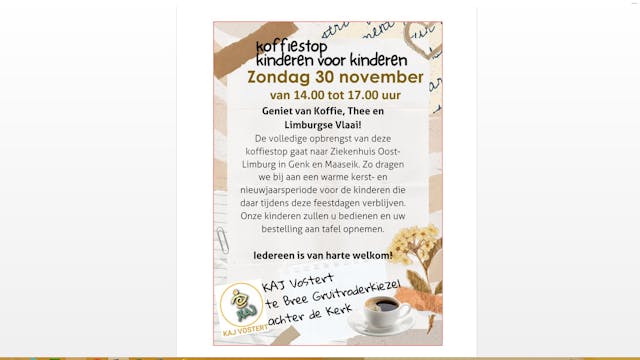 koffiestop voor kinderen