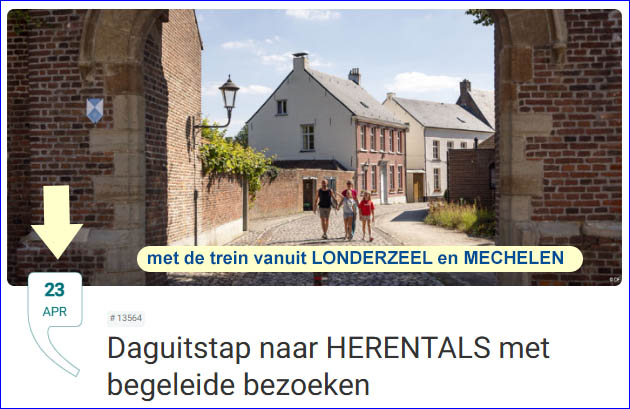 Herentals met de trein op 23 april