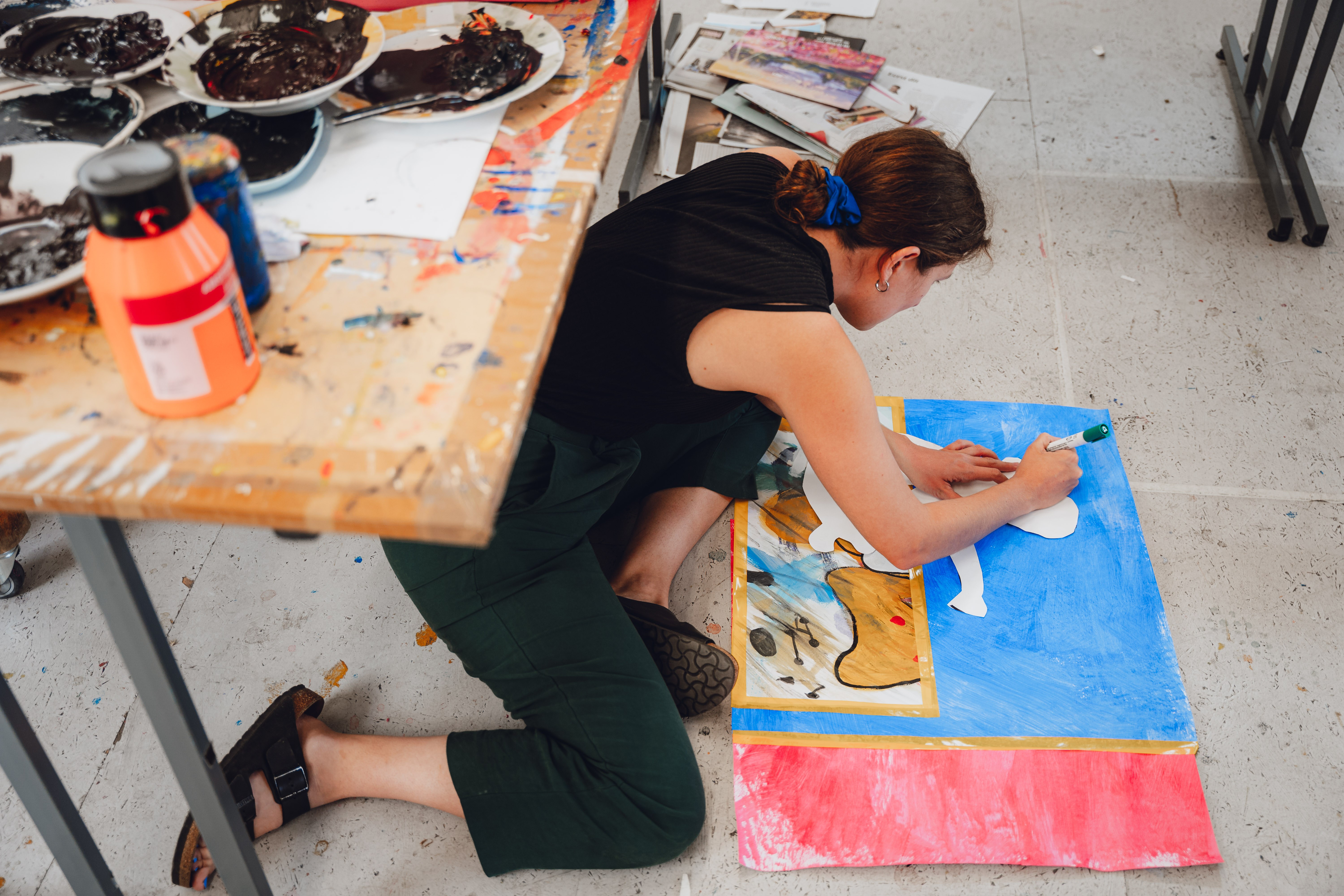 Schilderachtige textielportretten