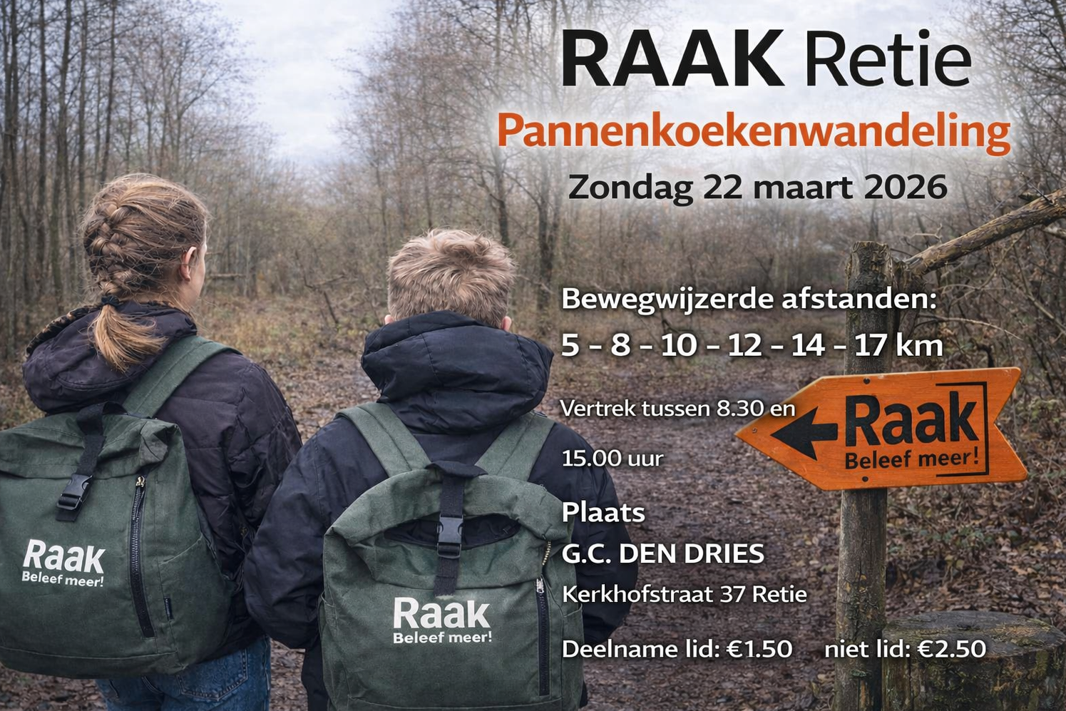 RAAK Retie Pannenkoekenwandeling