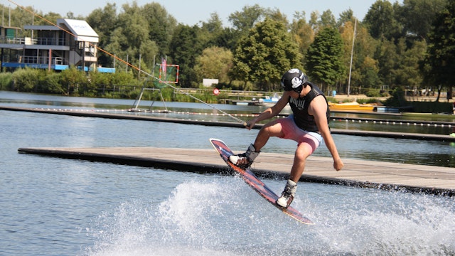 Foto van watersporter