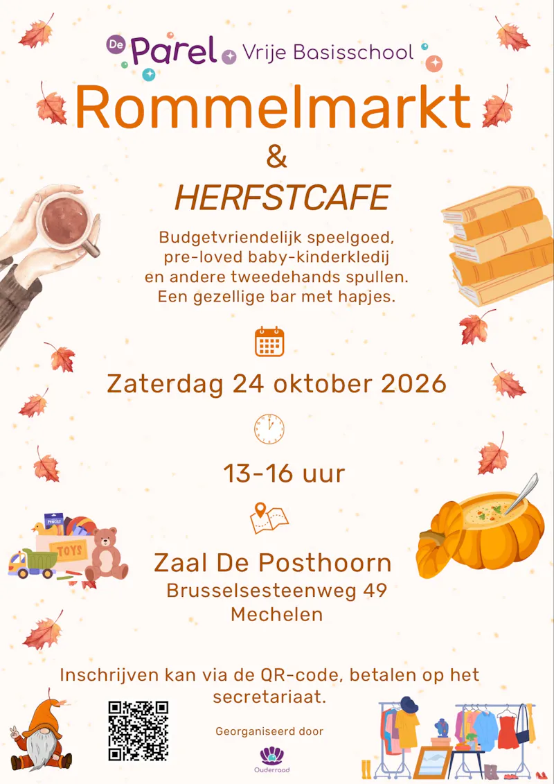 Rommelmarkt en herfstcafe