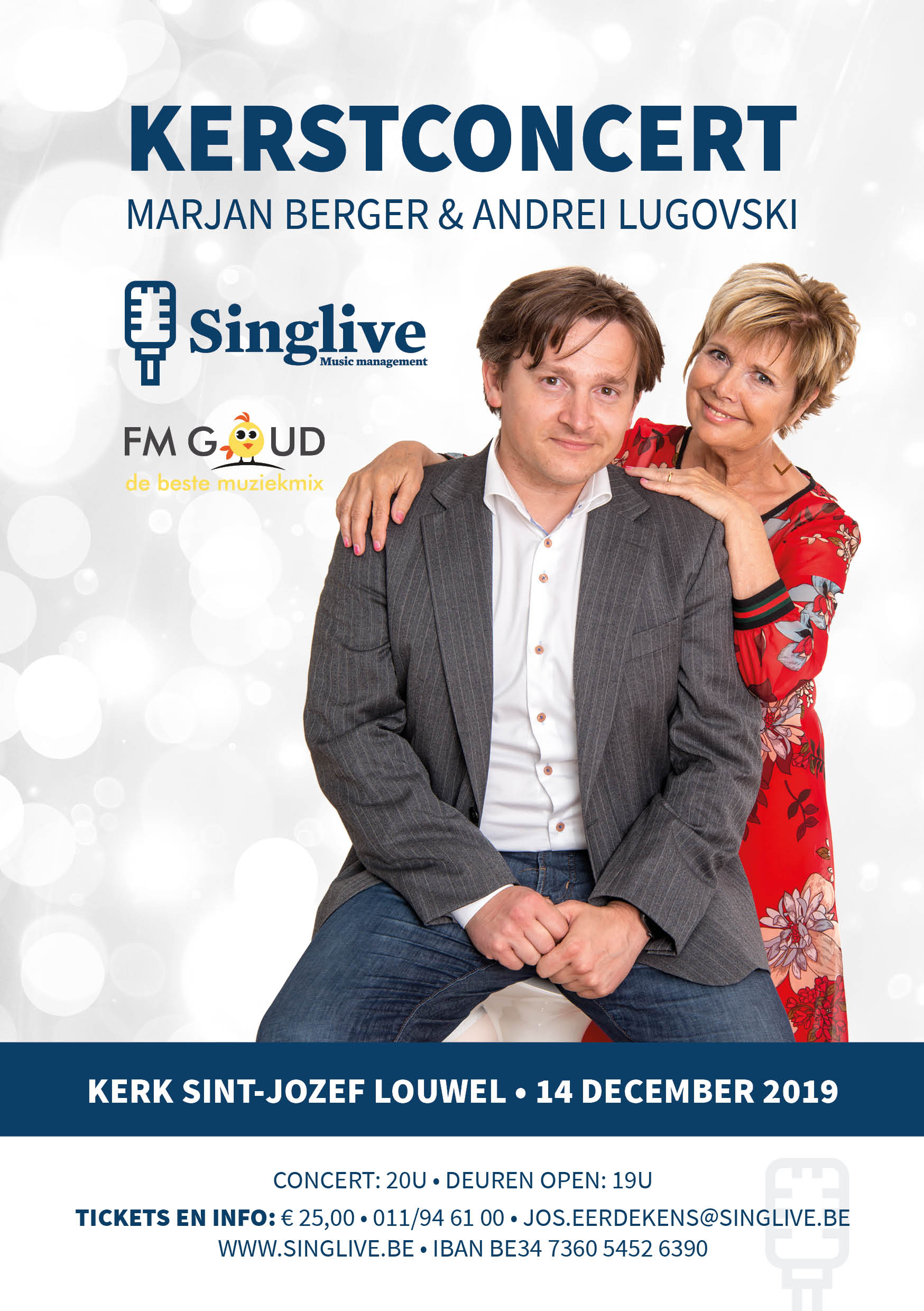 Affiche Kerstconcert 14-12-2019 Sint-Jozefskerk