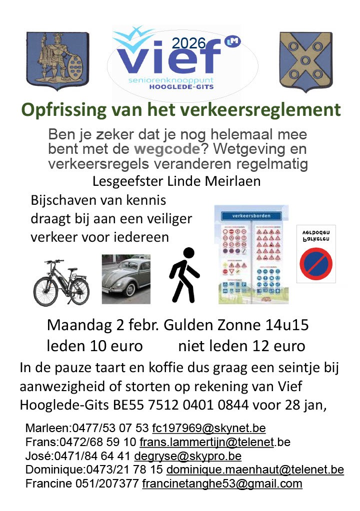 opfrissen van het verkeersreglement