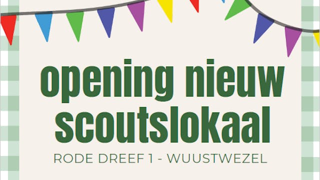 Openingscafé nieuw scoutslokaal