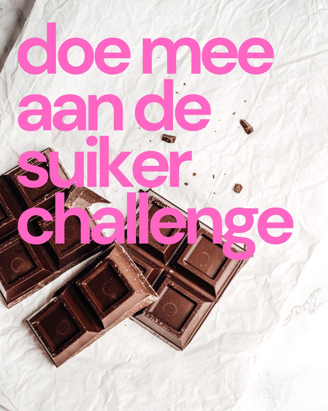 Doe mee aan de suikerchallenge - start 12 januari via Zoom en WhatsApp