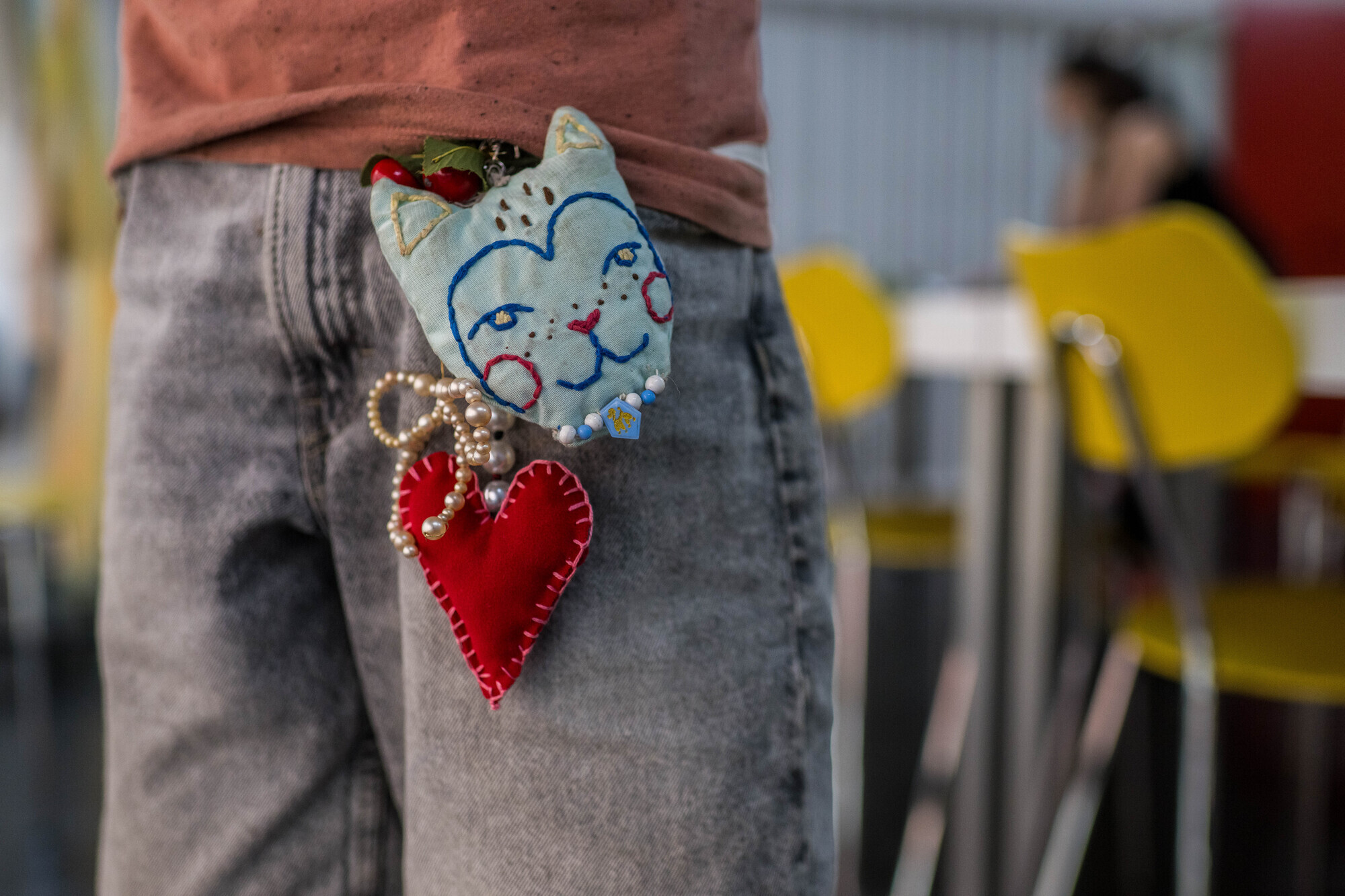 Zelfgemaakt hartjes accessoire kinderatelier MoMu