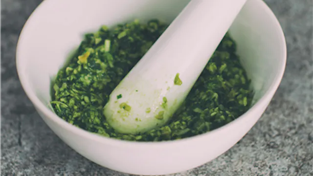 Workshop: plantaardige pesto maken