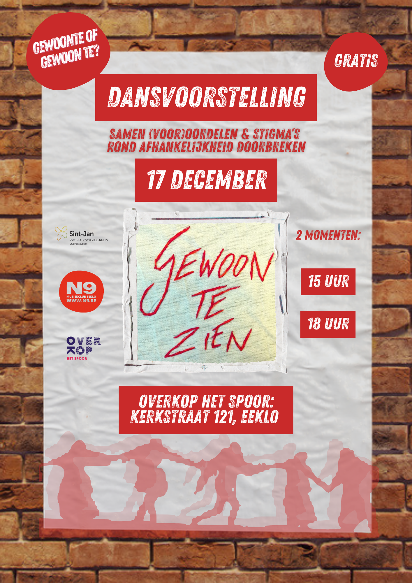 Affiche dansvoorstelling 17 december