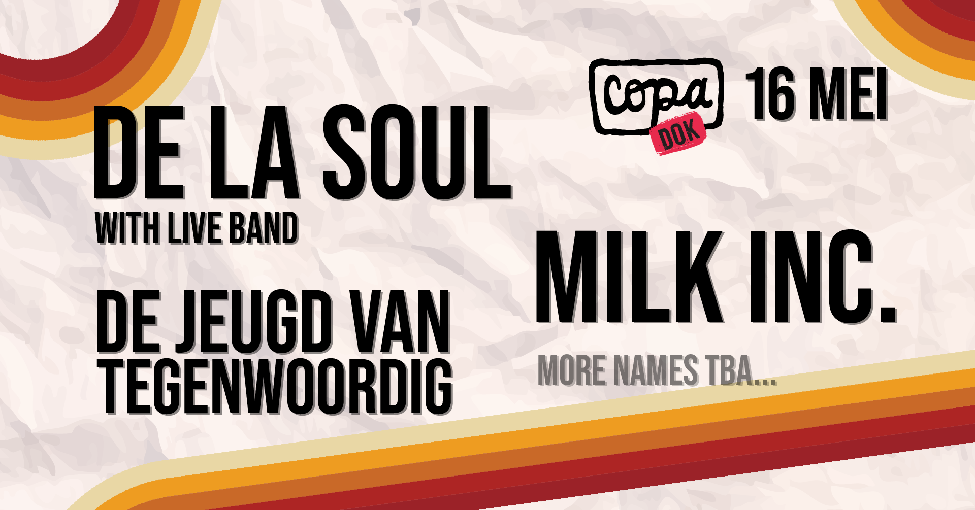 Copa DOK line-up 16 mei