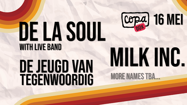 Copa DOK line-up 16 mei