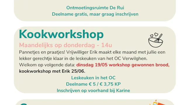 Terugkerende activiteiten