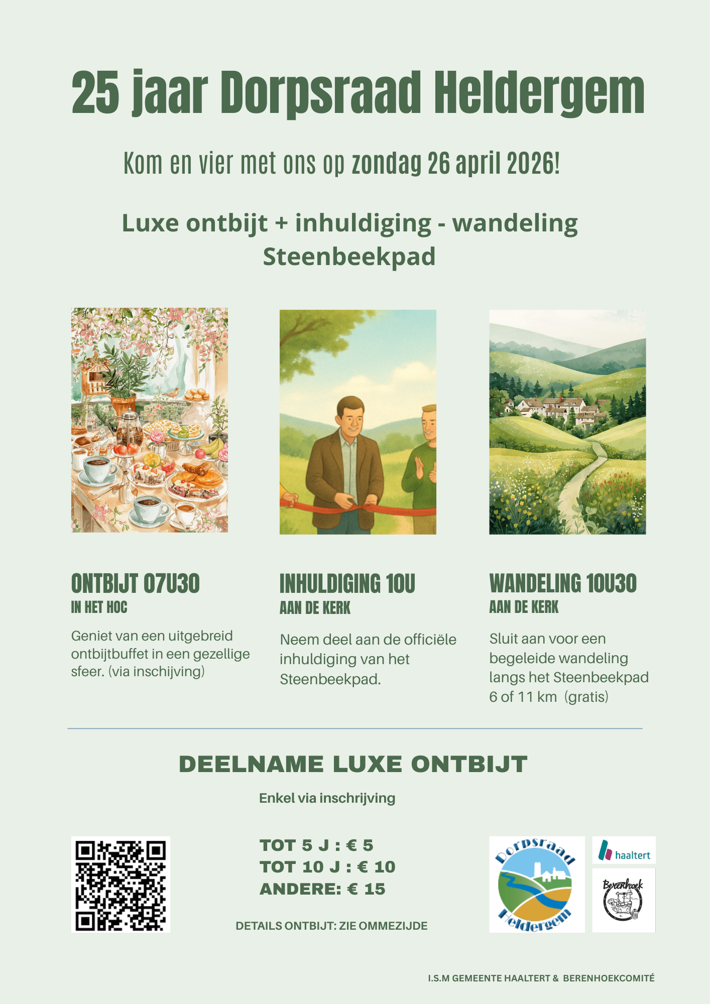 Ontbijt + inhuldiging - wandeling Steenbeekpad
