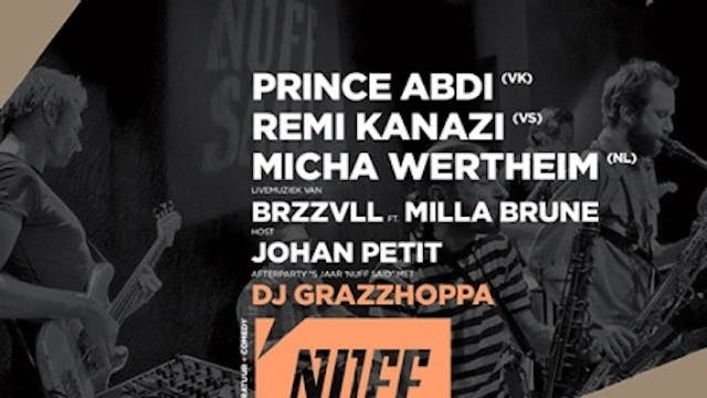 met BRZZVLL ft Milla Brune, Micha Wertheim, Remi Kanazi, Prince Abdien en Johan Petit (host)