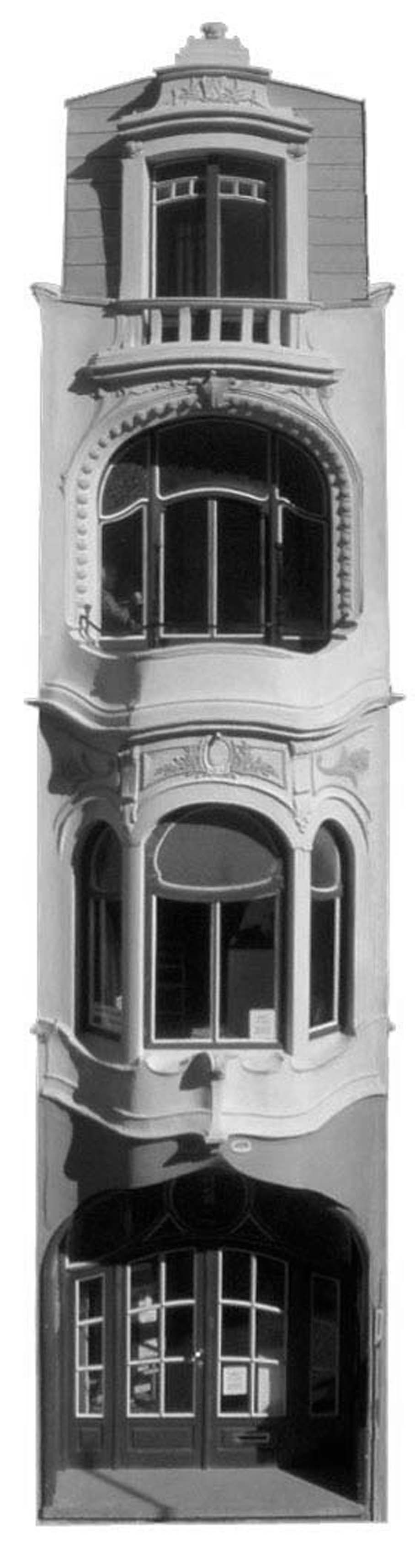 Art Nouveau pand Galerie Theobalds Boothuisje