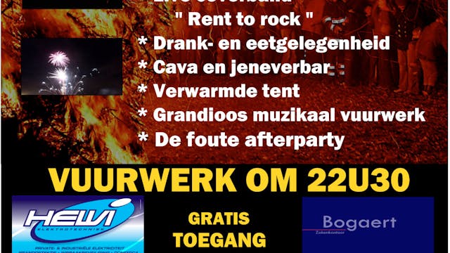 Kerstboomverbranding 2017 - Stekene Polken