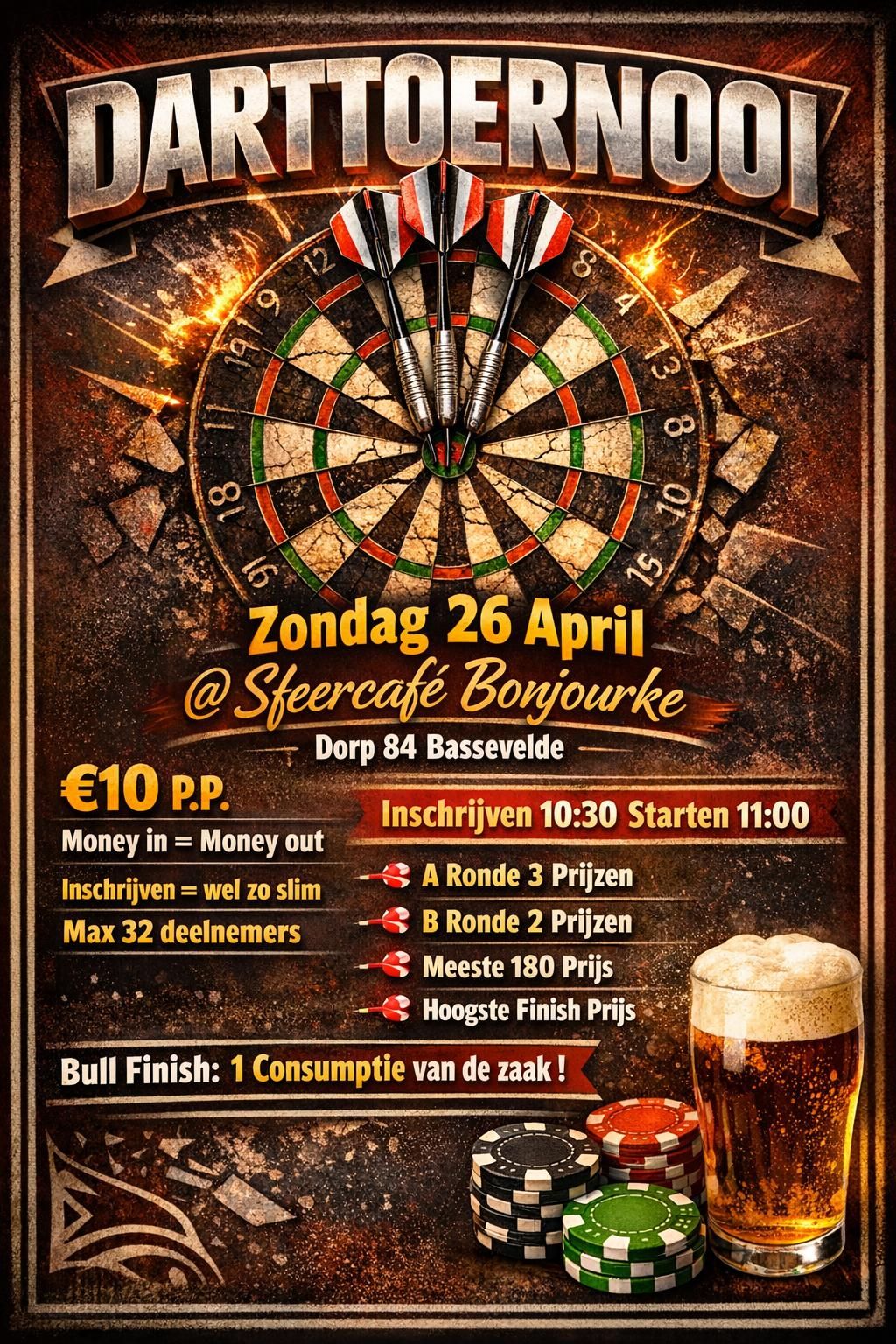 Darttoernooi voor iedereen