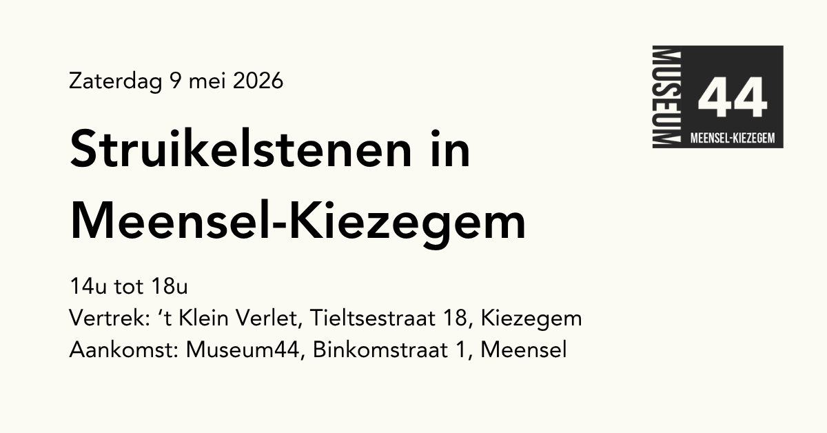 Struikelstenen in Meensel-Kiezegem